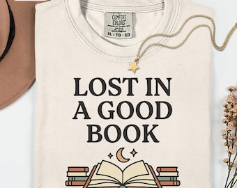 Lost in a Good Book T-Shirt, Comfort Colors 1717
