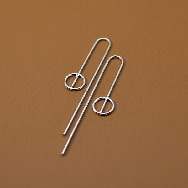 Minimal Dangle Earrings, Geometric and Contemporary Design