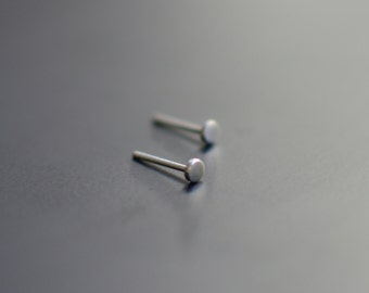 Tiny Dot Studs, Sterling Silver Studs, Post Earrings, Tiny,  Minimal, Mini Silver Dot, Ear Studs, Minimal