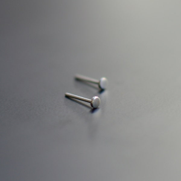 Tiny Dot Studs, Sterling Silver Studs, Post Earrings, Tiny,  Minimal, Mini Silver Dot, Ear Studs, Minimal