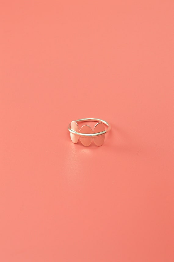 Minimal Ring, Sterling Silver, Wings, Modern, Fun, Contemporary