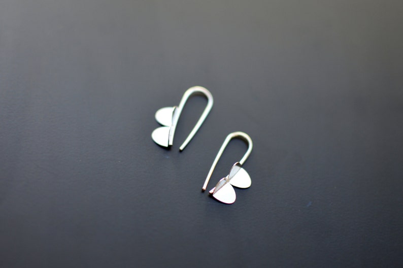 Boucles d'oreilles en argent sterling Mini boucles d'oreilles aile image 3