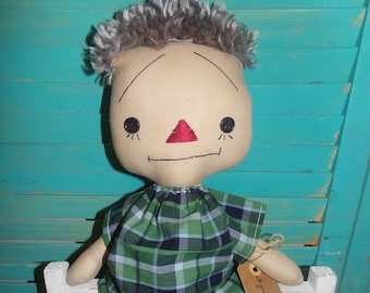 Grandpa Grandfather Raggedy Andy Doll Handmade OOAK