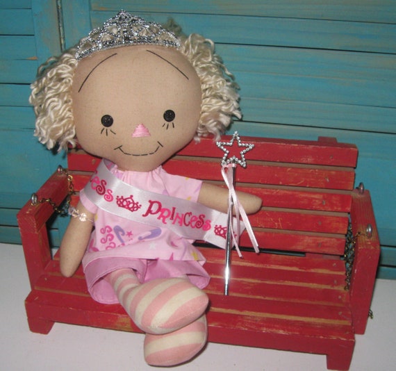 blonde raggedy ann doll