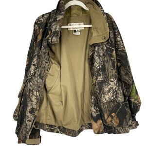 Vtg Columbia Jacket Men M Camo Camouflage Hunting Mossy Oak Breakup Interchange image 12