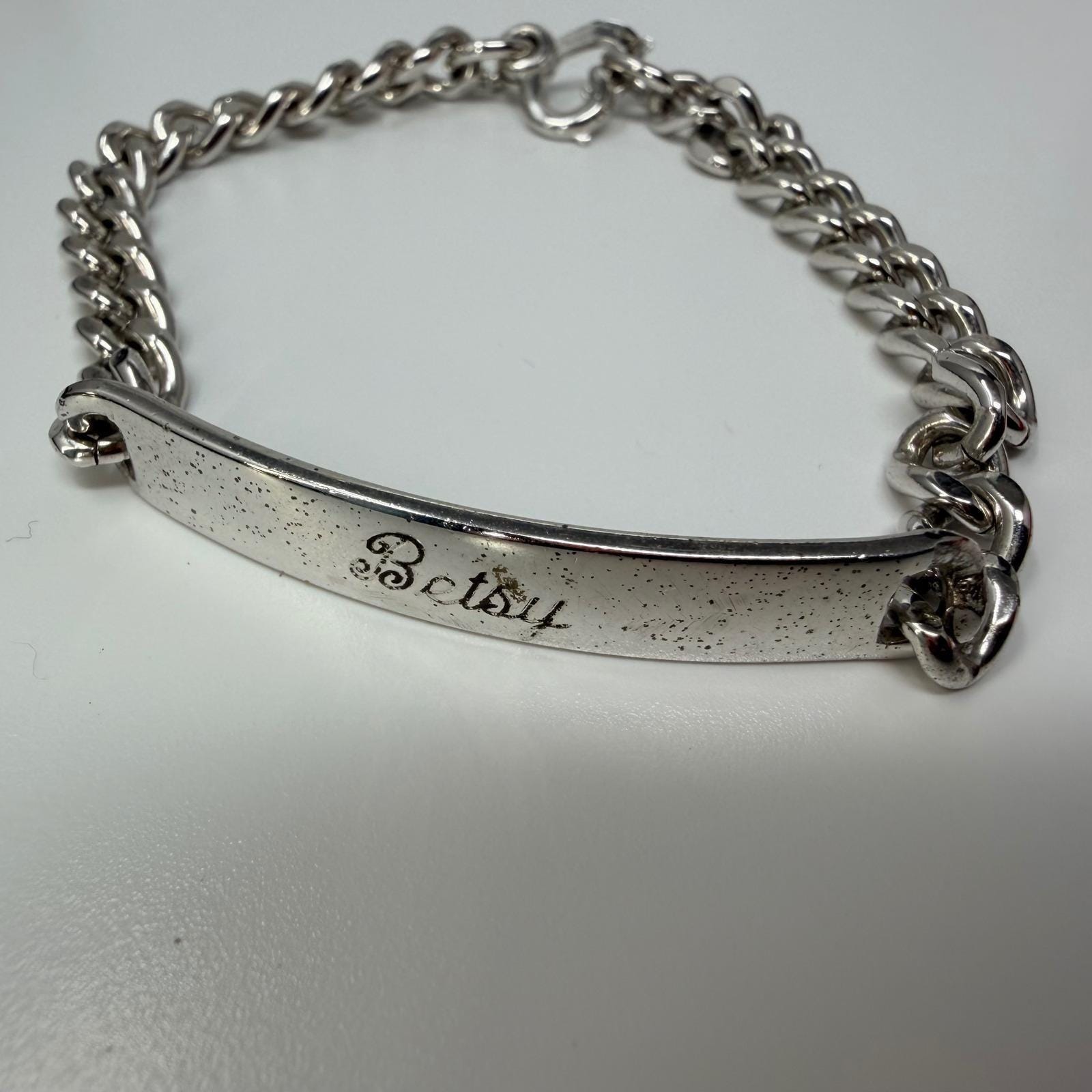 Elco Sterling Id Bracelet - Etsy