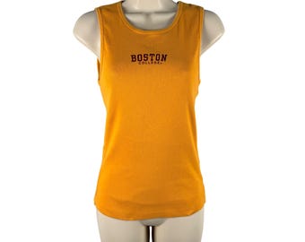 Camiseta sin mangas League Boston College Juniors XL de punto acanalado, hecha en EE. UU., de algodón estilo vintage