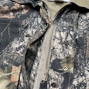 Vtg Columbia Jacket Men M Camo Camouflage Hunting Mossy Oak Breakup Interchange image 6