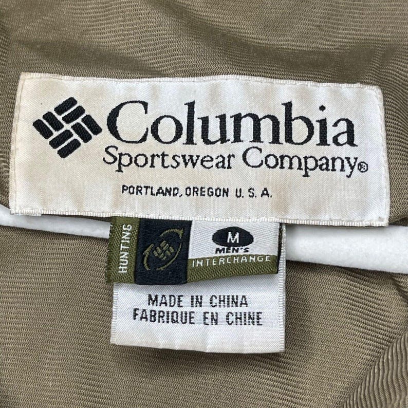 Vtg Columbia Jacket Men M Camo Camouflage Hunting Mossy Oak Breakup Interchange image 17