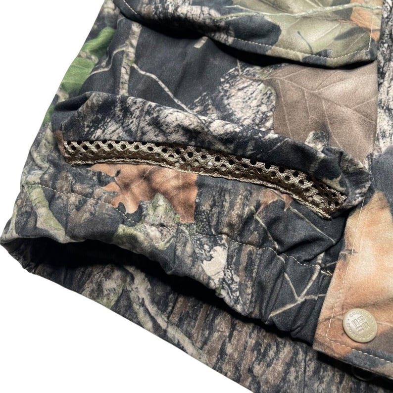 Vtg Columbia Jacket Men M Camo Camouflage Hunting Mossy Oak Breakup Interchange image 7