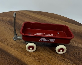 Carrito miniatura rojo de juguete coleccionable Radio Flyer Allstate America's Promise