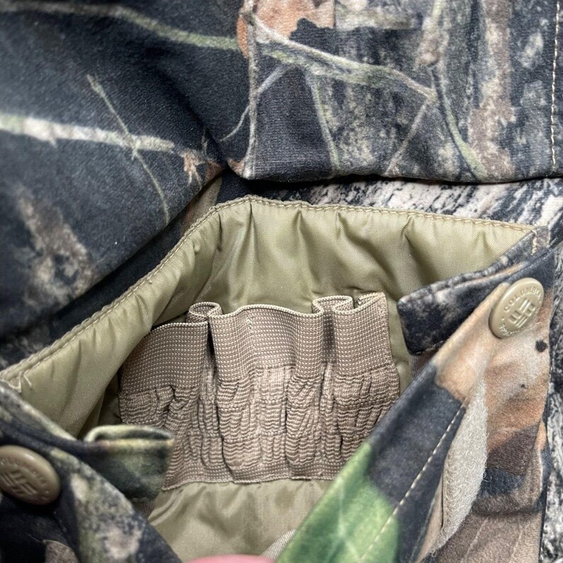 Vtg Columbia Jacket Men M Camo Camouflage Hunting Mossy Oak Breakup Interchange image 10