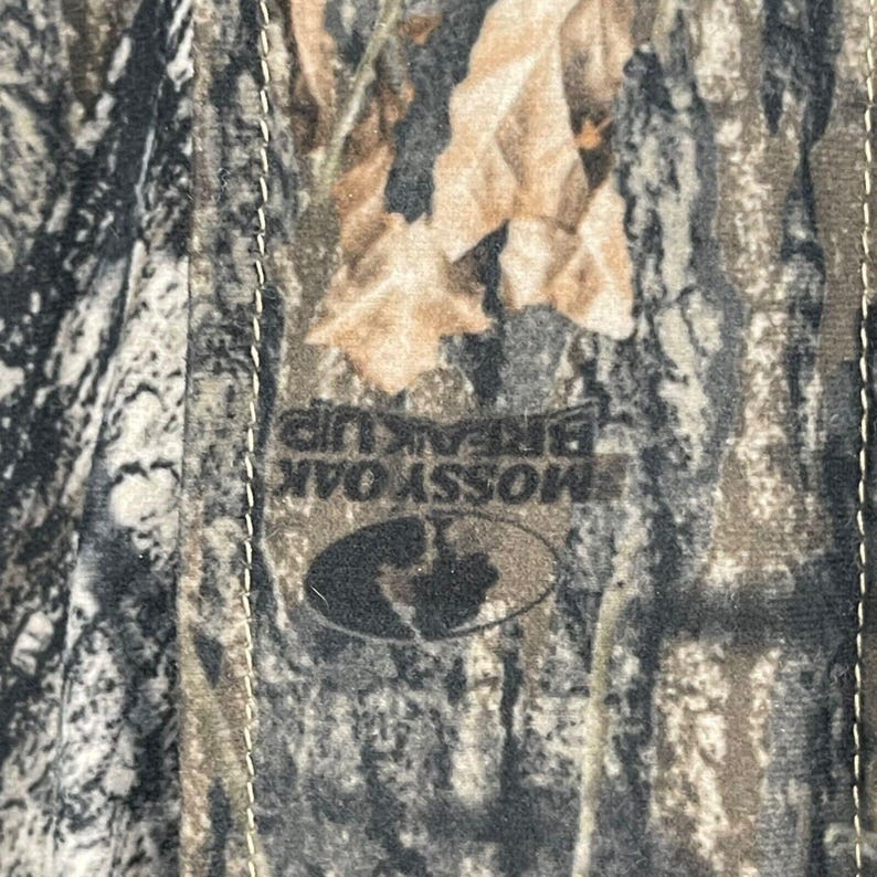 Vtg Columbia Jacket Men M Camo Camouflage Hunting Mossy Oak Breakup Interchange image 3