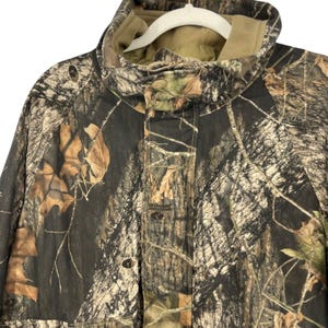 Vtg Columbia Jacket Men M Camo Camouflage Hunting Mossy Oak Breakup Interchange image 2