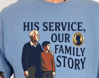 Veteran Grandpa Shirt, Military Family Story Tee, Proud Grandson Tshirt, Veterans Day Gift