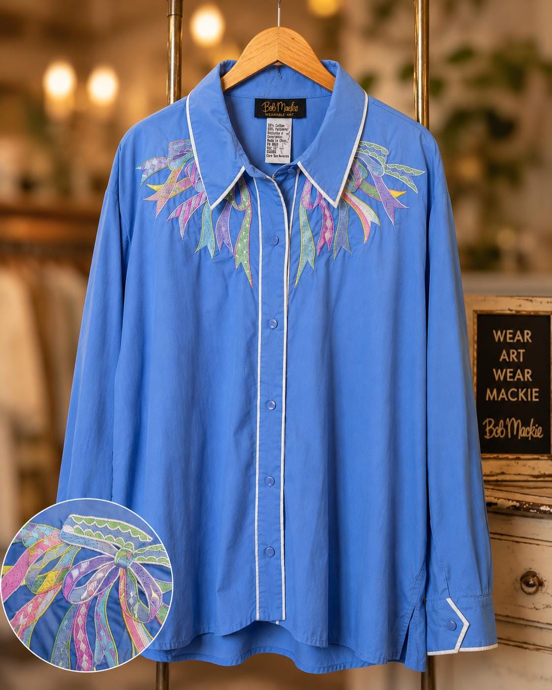 Bob Mackie Wearable Art Blouse - Etsy