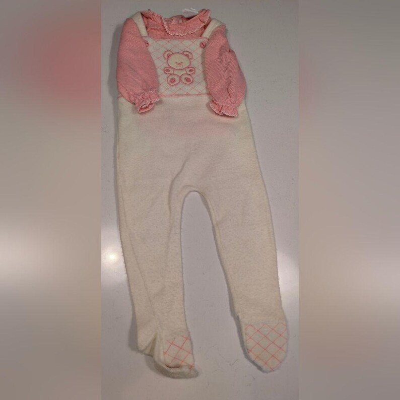 Vintage Baby Girl 80s 90s Made in USA Clothes Bundle Carters Health-tex 9-12M image 9
