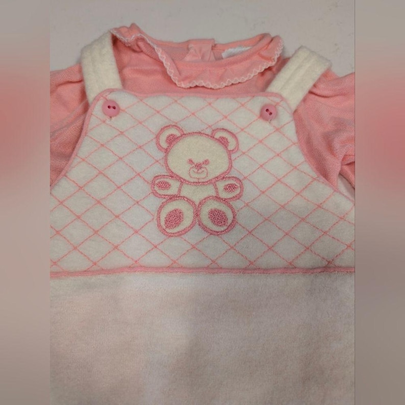 Vintage Baby Girl 80s 90s Made in USA Clothes Bundle Carters Health-tex 9-12M image 4