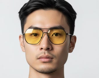 Square Metal Sunglasses for Men Women Luxury Minimalist Silver UV Shades
