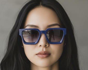 Lunettes de soleil carrées rétro, lunettes de soleil tendance unisexe, protection UV400, lunettes streetwear tendance