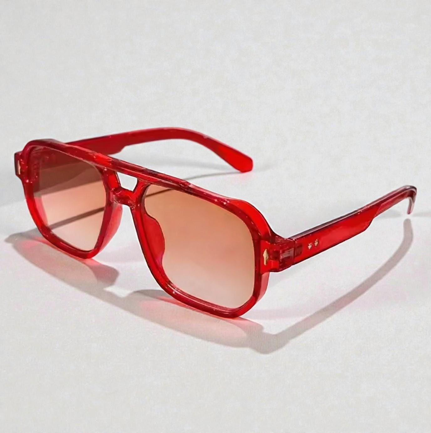 Retro Double Bridge Aviator Sunglasses Men Women Black Frame 