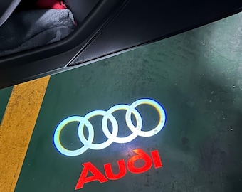 AUDI LED-welkomstdeurlichtprojector | Set van 2 met licht- en afstandssensoren | Past op alle AUDI-modellen | Kwaliteit, met 2 jaar garantie, 2 stuks