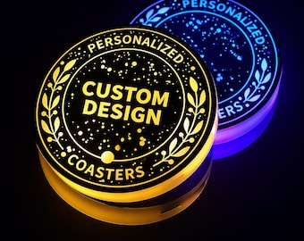 Aangepaste led-auto bekerhouder onderzetter – rgb omgevingslicht, verlichte bekeronderzetters, Audi BMW Mercedes, USB oplaadbaar auto-interieur decor 2 stuks