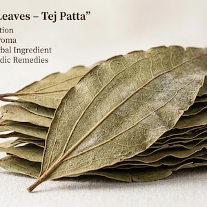 Organic Indian Bay Leaves • Whole Tej Patta Spice