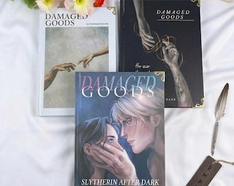 Damaged Goods Hardcover Book by Slytherin After Dark, Dramione Dark Romance Fanfiction, Collector Edition Fantasy Romance Gift