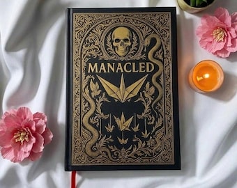 Manacled Hardcover Fanfiction Book, Dark Fantasy Romance Collector Edition, Enemies to Lovers Inspired Novel, Gothic Book Lover Gift