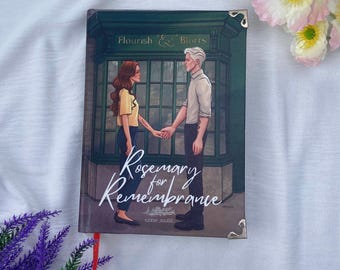Rosemary for Remembrance Hardcover Fanfiction Book, Dramione Romance Collector Edition, Book Lover Gift, Aesthetic Special Edition Hardcover
