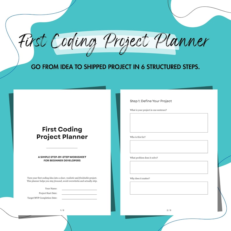 Preview of the first two planner pages