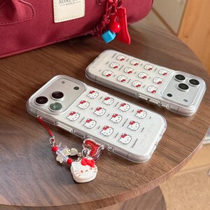 Süße Hello Kitty Handyhülle mit Band für iPhone 17 Pro Max, 17 Pro, 16 Pro Max Serie Bild 5