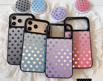 Clear Magnetic Polka Dot Phone Case for iPhone 17 Pro Max 17 Pro 16 Pro Max Shockproof MagSafe Cover