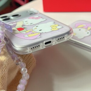 Purple Hello Kitty Phone Case with Strap, Compatible with iPhone 17 Pro Max, 17 Pro, 16 Pro Max Series image 8