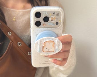 Polka dot dinner plate Miffy magnetic stand phone case, compatible with the iPhone 17 Pro, 16 Pro Max and 15 series.