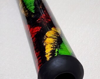 Didgeridoo Key in C,  primal sound instrument, uniquely painted didgeridoo, hand made didgeridoo, gift for anyone