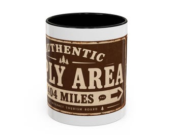 Authentic Reply Area 404 Miles Mug, Funny Programmer Coffee Cup, Coder Gift