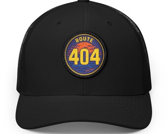 Route 404 Patch Trucker Hat, Dead Internet Mesh Back Cap, Funny Programmer Gift
