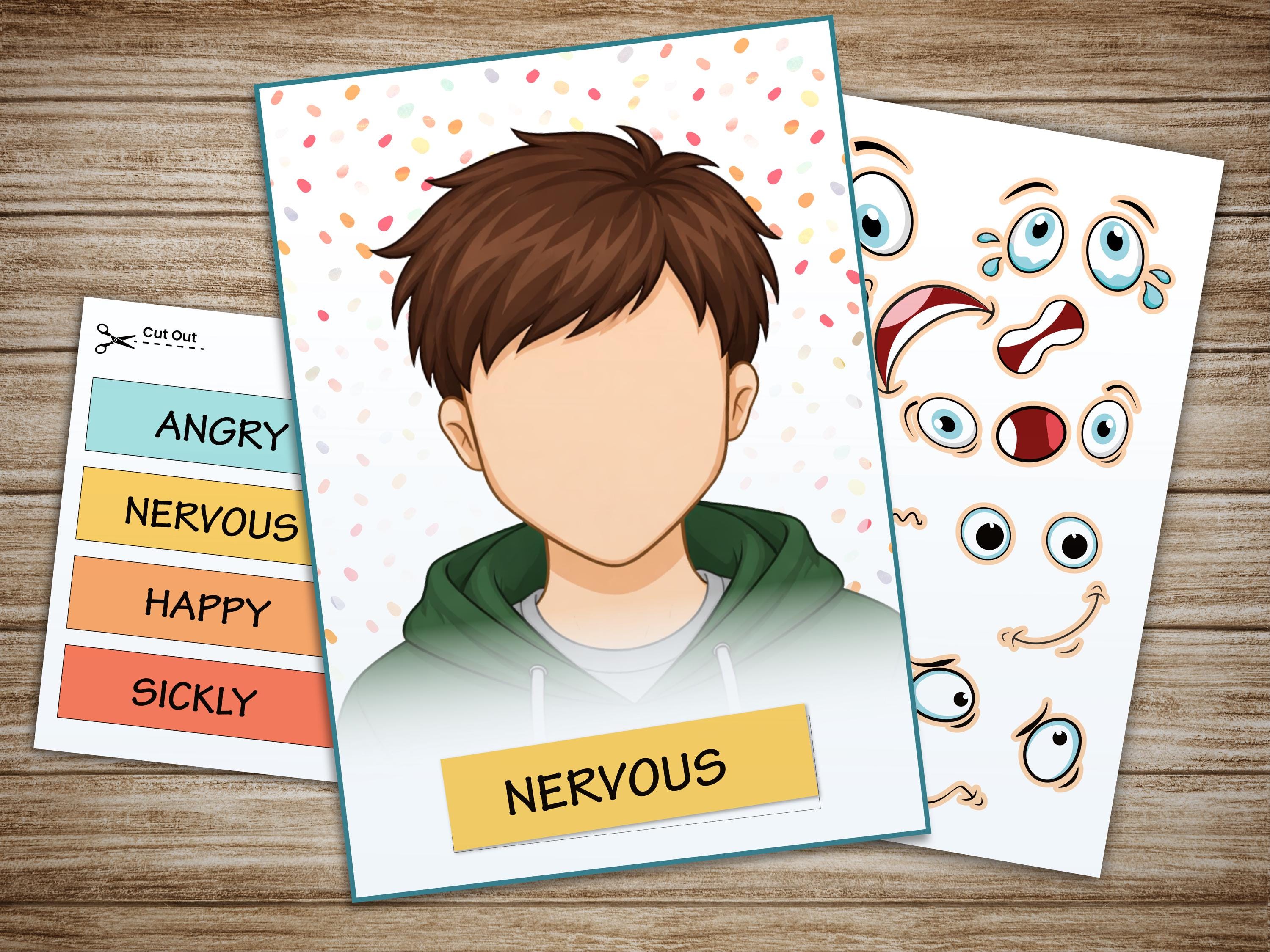 Emotion Matching Game for Kids | Autism Feelings Printable | Social ...