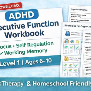 Umiejętności wykonawcze dla dzieci do druku | Ćwiczenia z koncentracji i planowania w formacie PDF | Zeszyt ćwiczeń do organizacji dnia, poziom 1