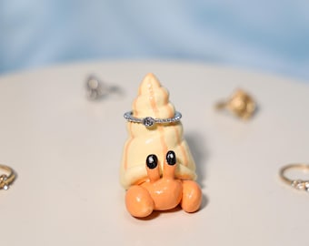 Yellow Octopus Ring Holder Ceramic Cute Squid Jewelry Dish Pottery Needle Tray Custom Sea Life Ring Tree Unique Birthday Bridesmaid Gift