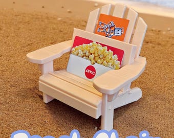Adirondack Beach Chair - Desktop Business Card Stand Holder. By Card Nests