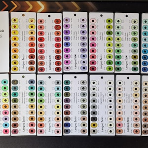 PL+EN | パックベース - Languo ジェルペン 234 – パックベース スウォッチ | 印刷可能なカラーチャート