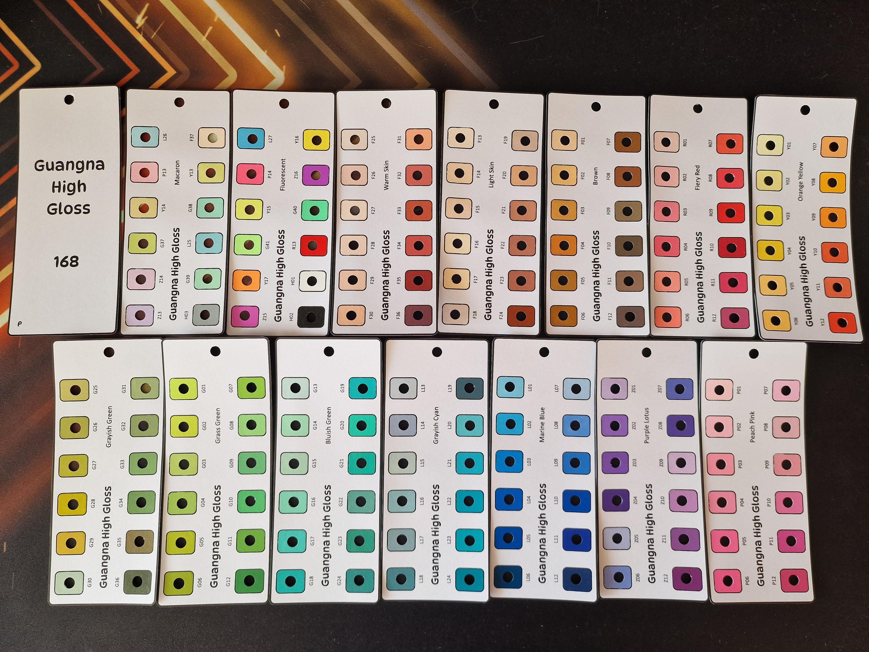 Pack-based - Guangna High Gloss 168 Acrylic Pens – Pack-based Swatch ...