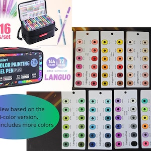 Pack-Style - Languo × Qimiart Plus 216 – Pack-Style Swatch | Afdrukbare kleurenkaart
