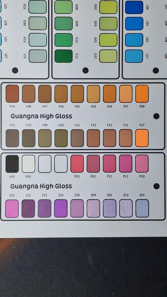 Color-sorted - Guangna High Gloss 168 Acrylic Pens – Color-sorted