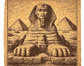 Great Sphinx Coaster – Iconic Egypt Landmark Engraved Drink Coaster