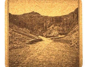 Valley of the Kings Coaster – Desert Tomb Landscape Egypt Engraved Art