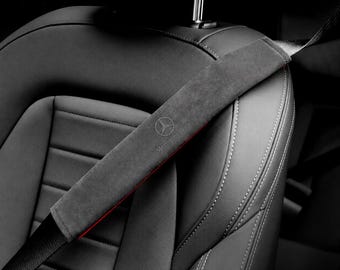 2 STKS Mercedes-Benz schoudervullingen veiligheidsgordel, zachte gordelbeschermerhoezen, luxe auto-interieuraccessoires